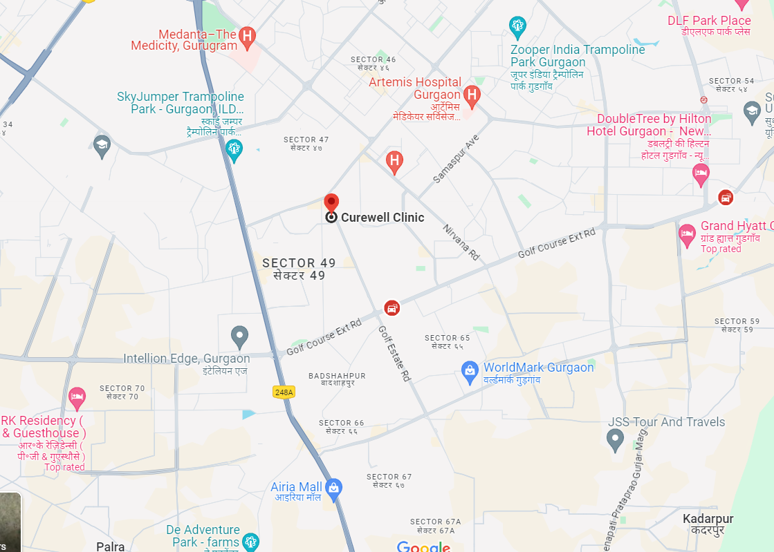 Clinic location map